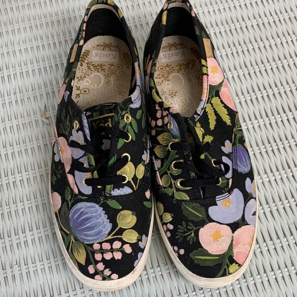 Keds Black Multicolor Floral Sneakers - Picture 5 of 5